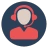 around the clock customer support icon